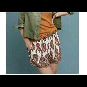 Anthropologie ett:twa printed 3” shorts, M